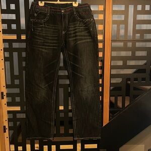 Ak:cess Men’s Jeans with Red Stitching